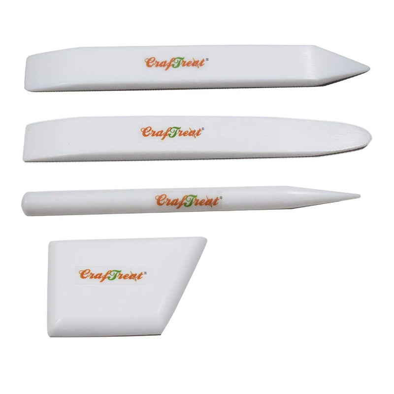 Teflon Bone Folder And Scoring Tool Set - Large, Ergo Square, Lifter And Burni