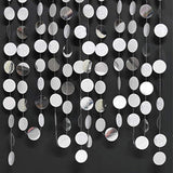 4 Strings Silver Glitter Dot Garland for Party, Wedding, Baby Shower Decor
