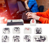 Keyboard Keycaps, Custom Keycap 10 Keys Sublimation Process Ink Martial Arts W