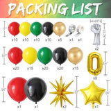 Juneteenth Decoration Balloon Garland Arch Kit,152Pcs Red Black Green