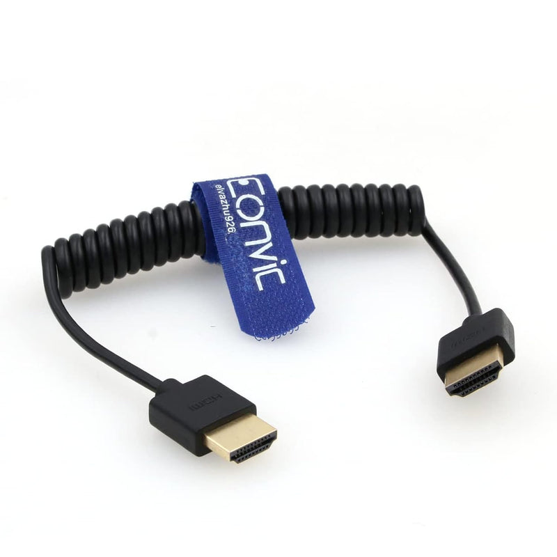 2.0 Hdmi Coiled Cable 4K Hdmi To Hdmi Cable High Speed Thin Hdmi Male To Male