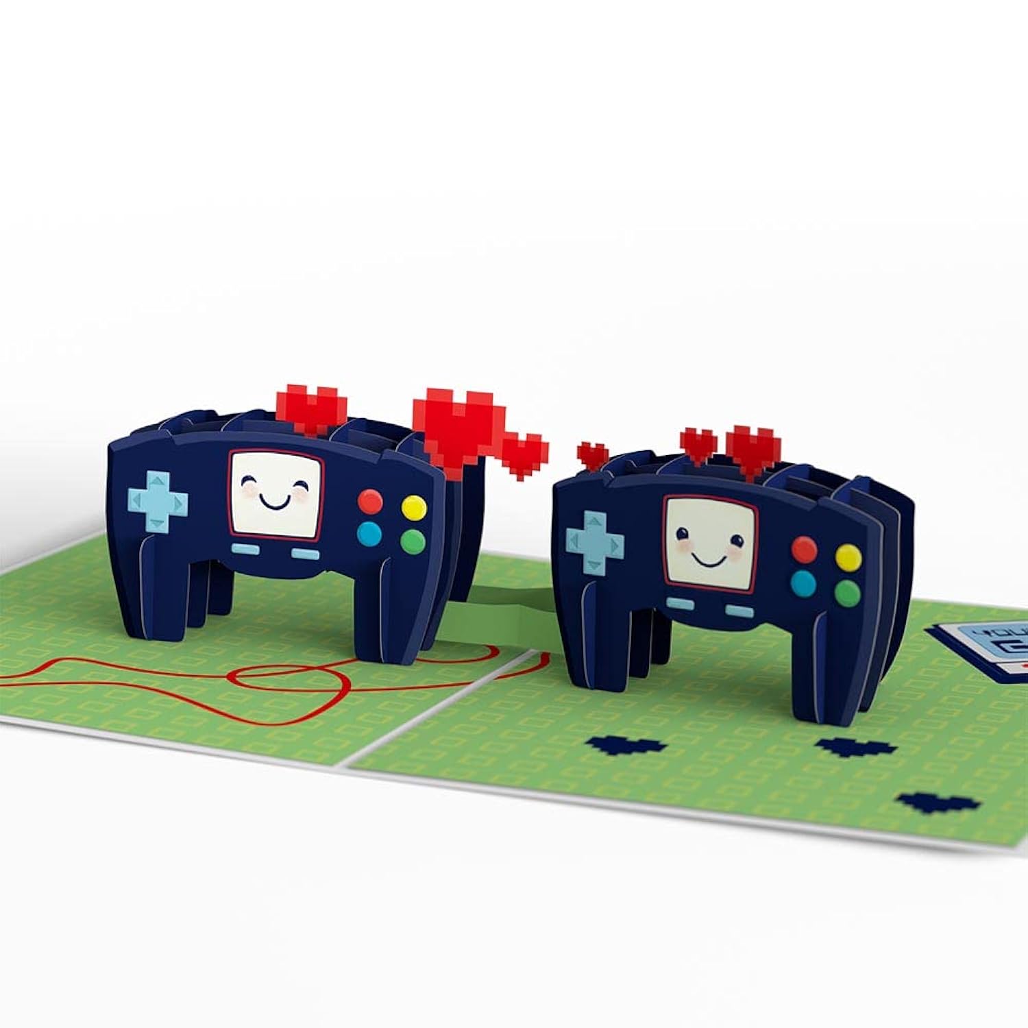 Everyday Pop-Up Card For Her, Him - 3D Love Novelty Greeting Cards - Video Game Be My Player 2-5" X 7" - Blank Notecard & Envelope Included