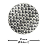 10 Pieces Dragon Scales Metal Shank Buttons. 23Mm (7/8 Inch) (Antique