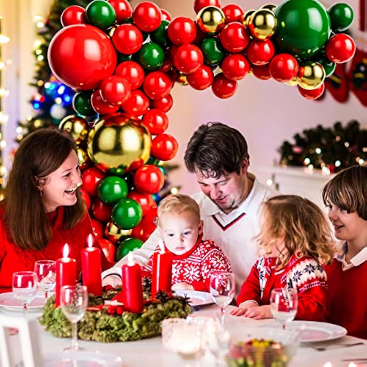 Diy Balloon Arch Kit Red Green And Gold Balloon Garland For Birthday Baby Shower Wedding Graduation Christmas Party Decoration