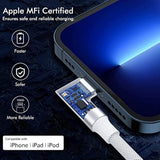 Iphone Usb C To Lightning Cable,?2Pack 6Ft Mfi Certified?Right Angle 90 Degree Fast Charger Nylon Braided 20W Charging Data Syncing Cord Compatible With Iphone 14/13/Pro/ 12/Max/11/Xs/Xr/8/Plus