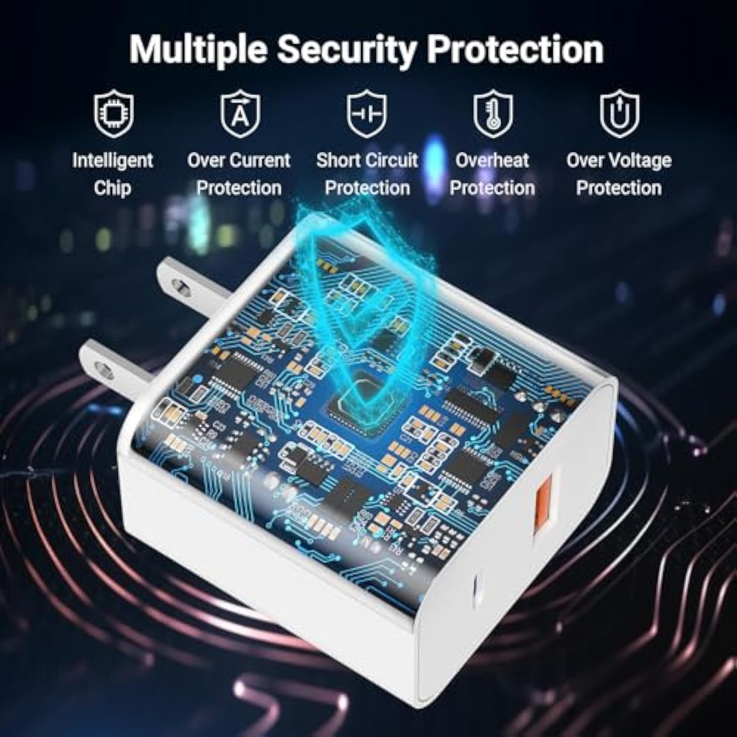 Usb C Charger Iphone Charger Fast Charging 3Pack 20W Pd+Qc3.0 Usb A Dual Port Wall Charger Block With 6Ft Usb C To Lightning Cable Compatible With Iphone 14 Pro Max/13Pro/12/11/Xs/Xr/X