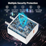 Usb C Charger Iphone Charger Fast Charging 3Pack 20W Pd+Qc3.0 Usb A Dual Port Wall Charger Block With 6Ft Usb C To Lightning Cable Compatible With Iphone 14 Pro Max/13Pro/12/11/Xs/Xr/X