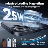 Designed For Iphone 17 Case With Magnetic Invisible Stand [Military Drop Protection] [Compatible With Magsafe] Shockproof Translucent Matte Slim Phone Cover 6.3", Black