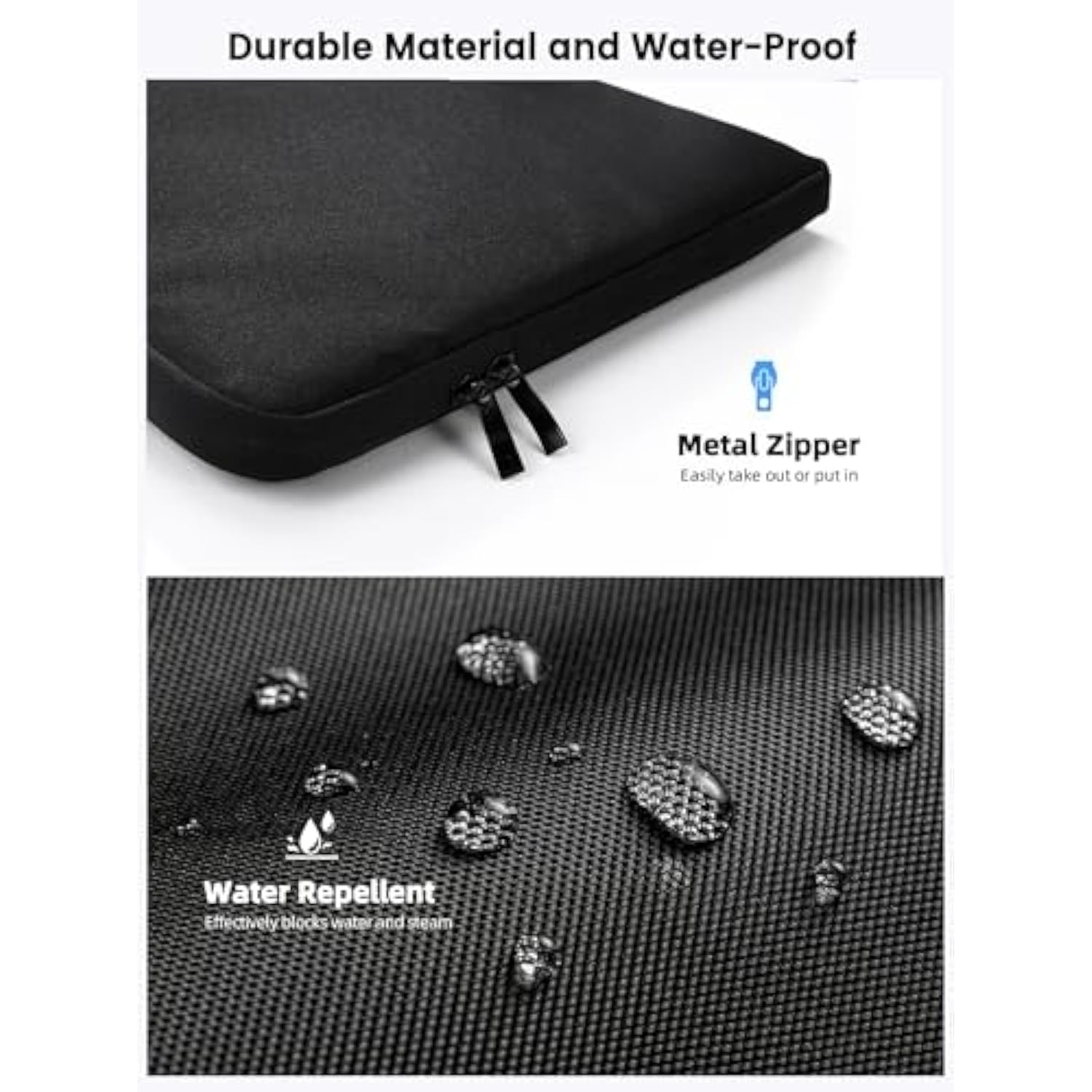 22 Inch Laptop Sleeve With Zipper Pocket, Premium Protective Monitor Sleeve For 22" Laptops & Displays, Shockproof & Water-Resistant, Slim & Lightweight Design For Travel And Storage