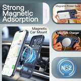 Magnetic Case For Iphone 17 Pro 6.3-Inch Compatible With Magsafe, Camera Lens Full Protection, Translucent Matte Back Slim Minimalist Shockproof Phone Cover (Dark Blue)