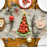 Xmas Trees Holly Pine Cone Christmas Table Runner, Seasonal Winter Wood Kitchen Dining Table Decoration For Home Party Decor 13X72 Inch