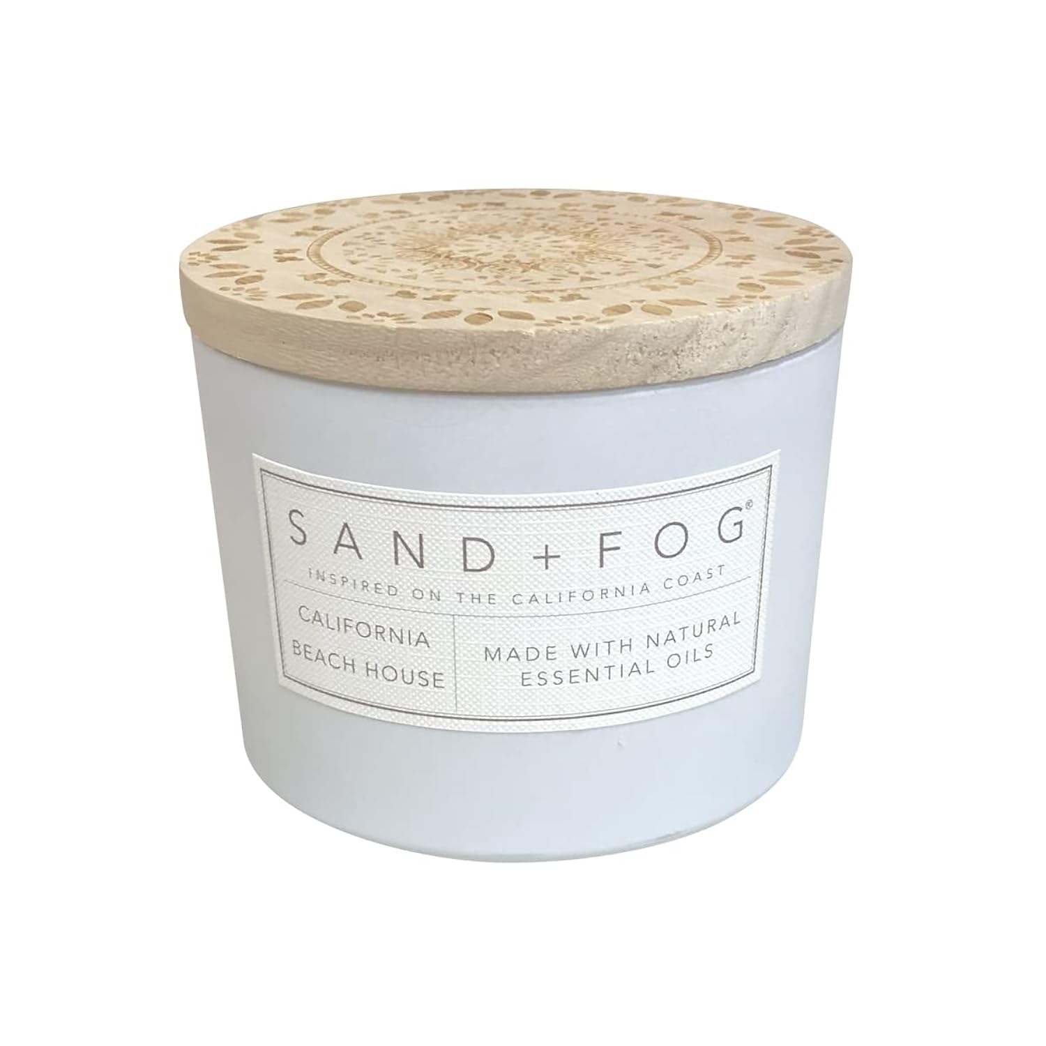 Scented Candle - California Beach House – Additional Scents And Sizes – 100% Cotton Lead-Free Wick - Luxury Air Freshening Jar Candles - Perfect Home Decor – 12Oz