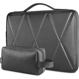 15.6 Inch Shockproof Waterproof Laptop Case Sleeve Eva Handbag Compatible With 15.6" New Macbook Air M2/Lenovo Chromebook/Dell Xps/Asus,Commuter Bag With Accessory