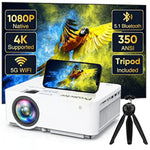 Native 1080P Projector With 5G Wifi Bluetooth And Tr, 4K Supported Portable Home And Outdoor Movie Projector, Max 300" Display, Compatible With Tv Stick, Hdmi, Phone