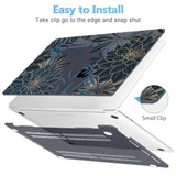 For Macbook Pro 13-Inch Case 2022 2021 2020 Release A2338 M2 M1 A2289 A2251, Printed Plastic Hard Shell Cover For New Macbook Pro 13.3-Inch Touch Bar Fits Touch Id, Dahlia Flower C035