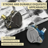 Kz Zsn Pro In-Ear Headphones, Gaming Earbuds, Hifi Kz In Ear Monitor, High Fidelity Bass Wired Earbuds Earphones With 1Dd 1Ba Hybrid Driver & 3.5Mm Audio Plug Detachable Cable (Blue Without Mic)