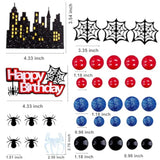 Spider/Web Cake Topper w/ Red/Black/Blue Balls for Boys Birthday/Baby Shower Decor