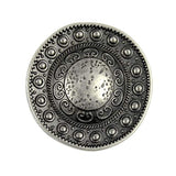 10 Pieces Beads Around The Dome Metal Shank Buttons. 23Mm (7/8 Inch) (