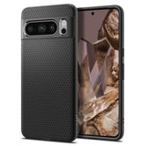 Spigen Liquid Air Armor Designed for Pixel 8 Pro Case (2023) [Military-Grade Protection] - Matte Black