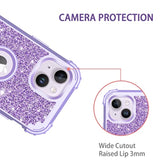 For Iphone 14 Plus Case Glitter Sparkly Bling Shockproof Heavy Duty Hybrid Sturdy High Impact Protective Cover Case For Iphone 14 Plus,Purple