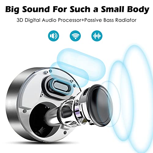 LED Smart Touch Play Bluetooth Speaker/Portable Wireless Speakers with HD Sound / 12-Hour Playtime/Bluetooth 5.0 / TF Card Support Play/Aux in Port
