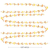 52 Ft Fall Party Decorations Autumn Leaf Garland Streamer Orange Yello