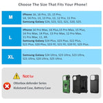 Phone Holster For Belt With Metal Clip And Magnetic Closure Compatible With Iphone 16/15/14/13/12 Pro And Non-Pro, Galaxy S25 S24 S23 S22 For Everyday Protection, M-Black