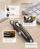 Hands-Free Bluetooth Headset V5.4, Bluetooth Earpiece Noise Canceling, 36Hrs Talk Time, Single Ear Headset For Work, Lightweight Wireless Earpiece With Mic (Gold)