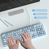 Usb Wired Computer Keyboard - Retro Typewriter Keyboard - Full Size Office Key