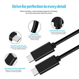 5A 100W Usbc Cable - 6.6Ft Usb C 3.2 Gen 2 10Gbps Power Delivery Monitor Cable - Pd Docking Stations, Hard Drives, Compatible With Macbook Pro, Ipad Pro 4K/5K