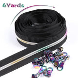 Zipper Tape By The Yard #5 With Pulls-Bulk Nylon Coil Zipper By The Ya