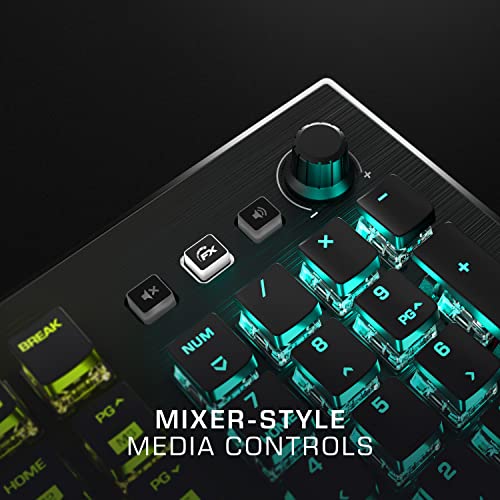 Vulcan Pro Linear Optical Pc Gaming Keyboard, Titan Switch Full Size With Per Key Aimo Rgb Lighting, Anodized Aluminum Top Plate And Detachable Palm/Wrist Rest, Low Profile, Black