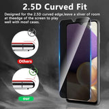 3 Pack Privacy Screen Protector Designed For Samsung Galaxy A32 5G,Full Coverage Anti-Spy Tempered Glass Film,9H Hardness,Anti-Fingerprint,Bubble Free,Easy To Install