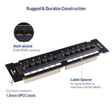 Cable Matters [UL Listed] Mini 12-Port Vertical Patch Panel with 89D Bracket, Compact 10 Inch Patch Panel with 10 Gigabit Ethernet