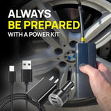 Power Kit - Car Charger And Home Charger Tire Inflator Portable Air Compressor - Fast Charging With 3Ft Lightning Cable