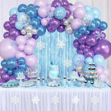 157Pcs Frozenn Balloons Arch Garland Kit Different Size