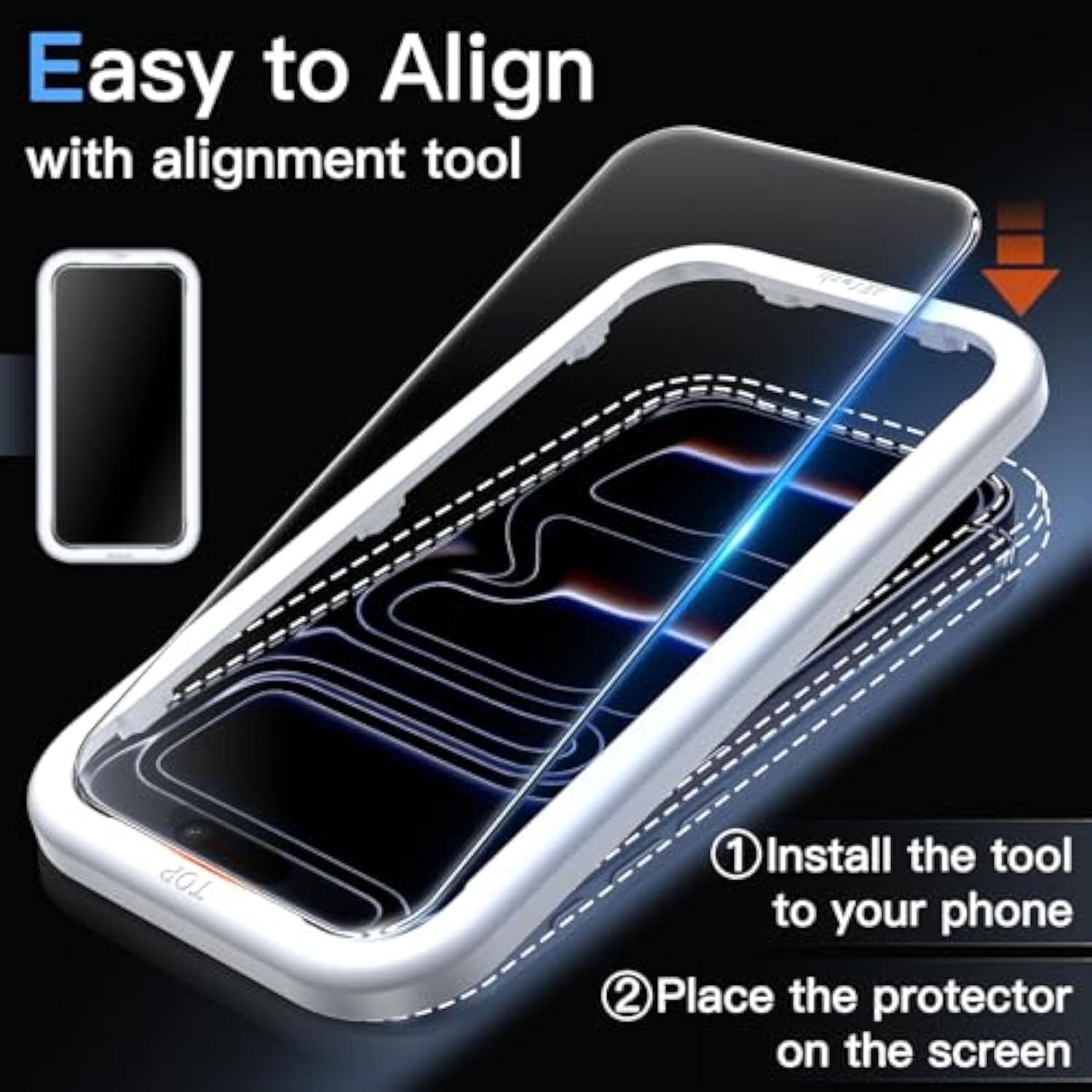 JETech Matte Screen Protector for iPhone 17 Pro 6.3-Inch, Anti-Glare 9H Tempered Glass Film, Anti-Fingerprint, Smooth Touch, Easy Installation, Case-Friendly, 2-Pack