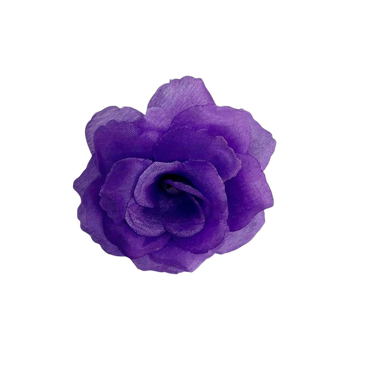 25 Pcs 3 Inch Artificial Rose Flower Heads,Silk Rose Head Flowers,Wedding Party Home Garden Decoration Diy Craft Gift Box Decoration (Purple)