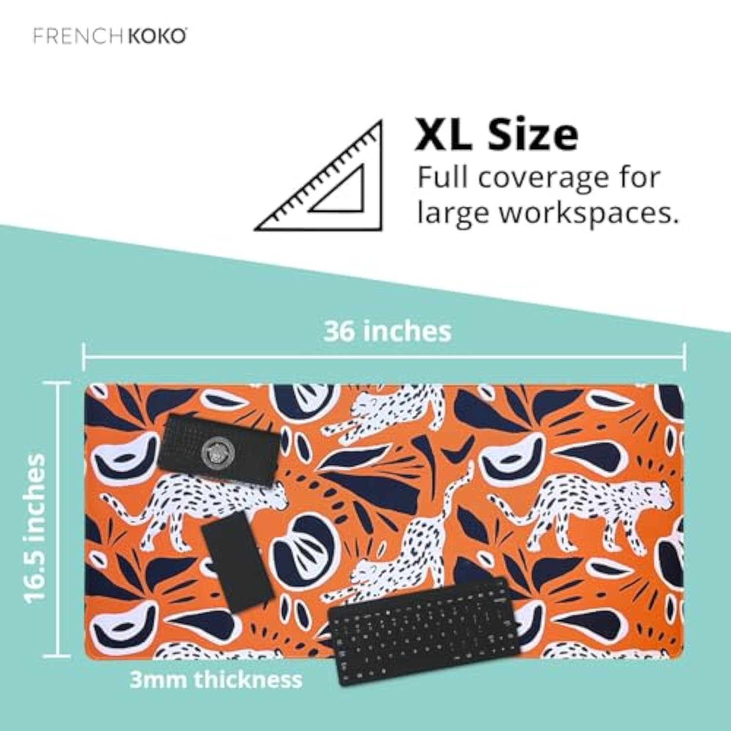 Large Mouse Pad Desk Mat Protector Keyboard Pad Desktop Office School Decor Big Extended Laptop Computer Accessories Pretty Mousepad Women Xl