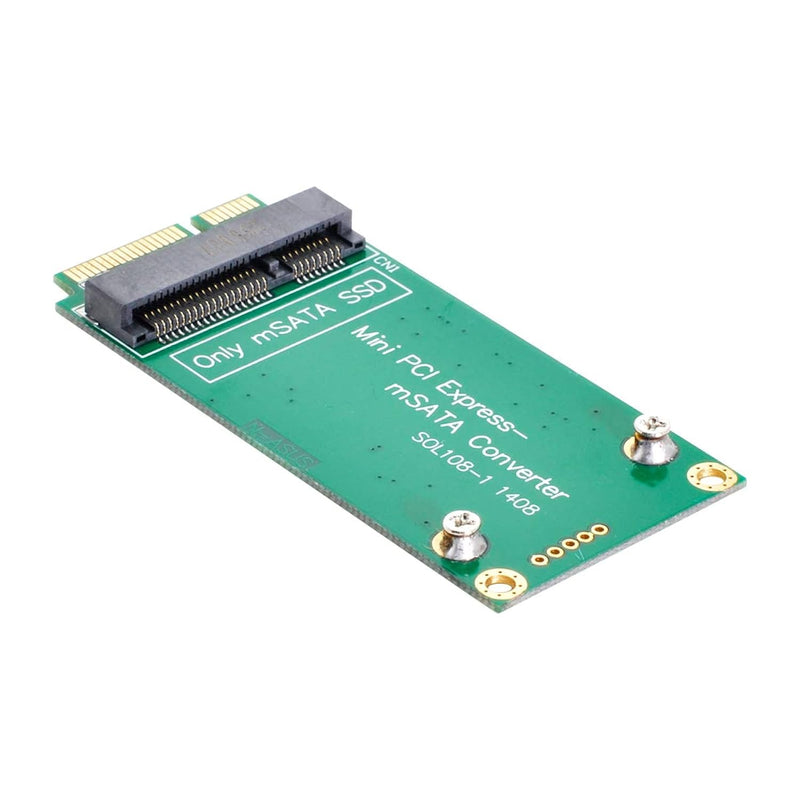 cablecc 3x5cm mSATA Adapter to 3x7cm Mini PCI-e SATA SSD for Asus Eee PC 1000