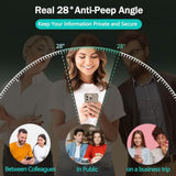 [2 Pack For Samsung Galaxy S24 Plus Privacy Screen Protector With [3S Foolproof Installation Tray], Tempered Glass, [Auto Dustfree], Case Friendly, Anti Scratch, Anti Spy, Bubble Free