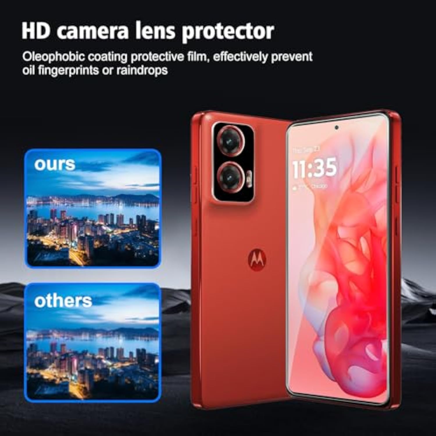 [3+3 Pack For Motorola Moto G Stylus 5G 2024 Screen Protector Tempered Glass With Camera Lens Protector, Protection Film 9H Hardness, Scratch Resistant, Case Friendly