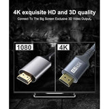 4K Hdmi Cable 15Ft, 18Gbps High Speed Hdmi 2.0 Ethernet-24Awg Nylon Braided Ca