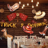Cowboy Balloons Kit 12 Pcs Western Theme Balloons for Cowboy Birthday Party