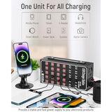 60 Port 300W(60A) Usb Charging Station, Multi Usb C Charger Station Block With Intelligent Protection, Desktop Charging Station For Multiple Devices, Suitable For Schools, Hotels, Shops And Malls