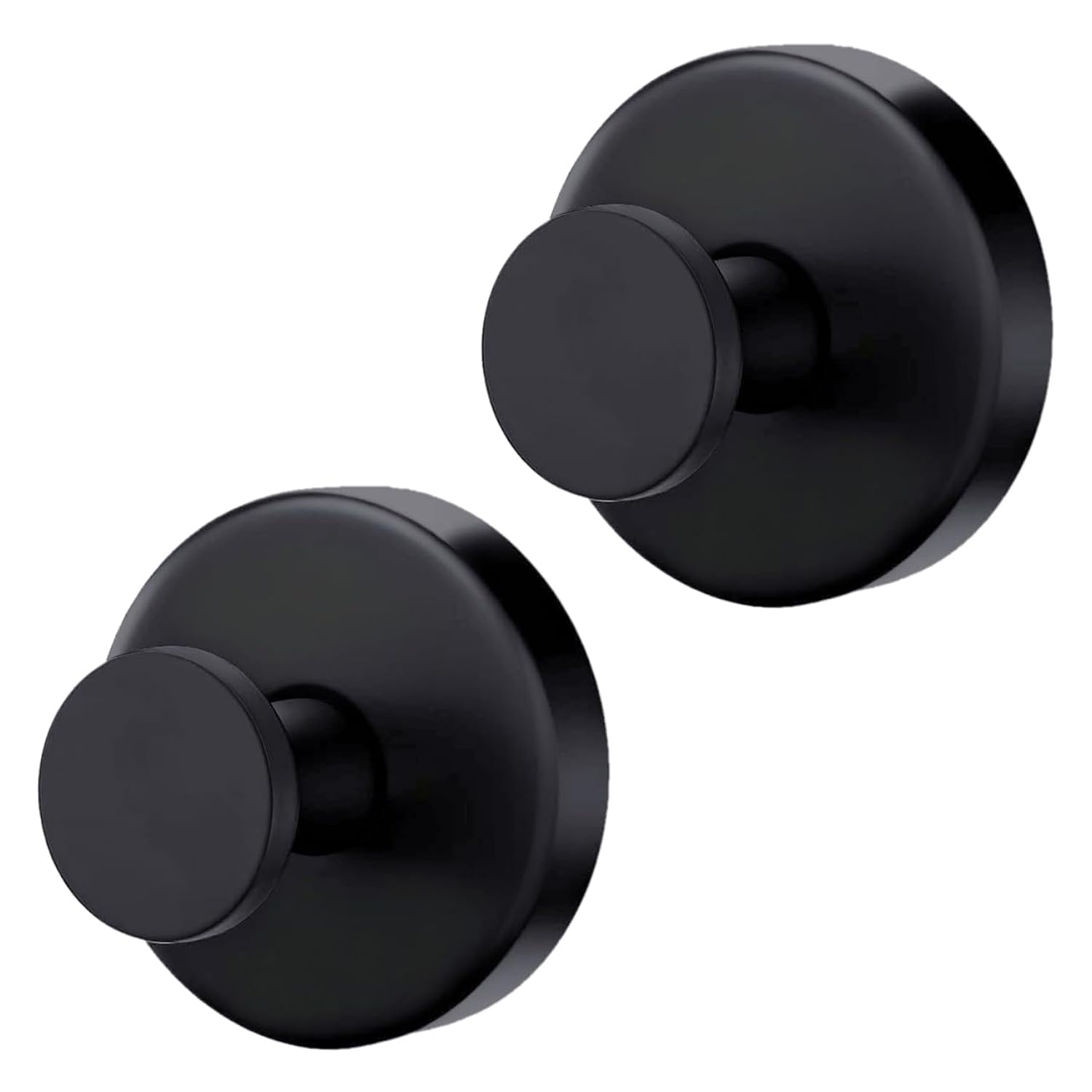 Suction Cup Hooks For Shower,Removable Suction Hooks For Bathroom Shower Wall,Glass Windows,Doors Hanging Towels,Suction Cup Wreath Hanger Holder For Christmas Wreath-Black(2 Pack)