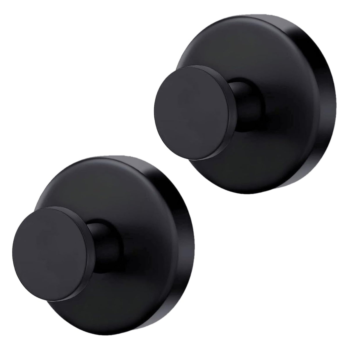 Suction Cup Hooks For Shower,Removable Suction Hooks For Bathroom Shower Wall,Glass Windows,Doors Hanging Towels,Suction Cup Wreath Hanger Holder For Christmas Wreath-Black(2 Pack)