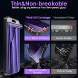 [3 Pack For Iphone 15 Pro Privacy Screen Protector (Not Glass), [Anti-Spy][Anti Blue Light] Soft Hydrogel Film Screen Protector For Iphone 15 Pro/Iphone 15 - Purple