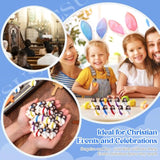 50 Pcs Mini Jesus Figures Jesus Loves You Christ Toys Little Christ Figures To Hide And Seek Sunday School Religious Party Favors Gift(Fresh Color)