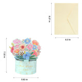 3 Pack 3D Pop Up Cards With Envelopes, Flower Hummingbird Birthday Card 3D Greeting Cards For Mother'S Day, Graduation, Anniversary, Thinking Of You, Get Well, Boy Girl Friends Gift